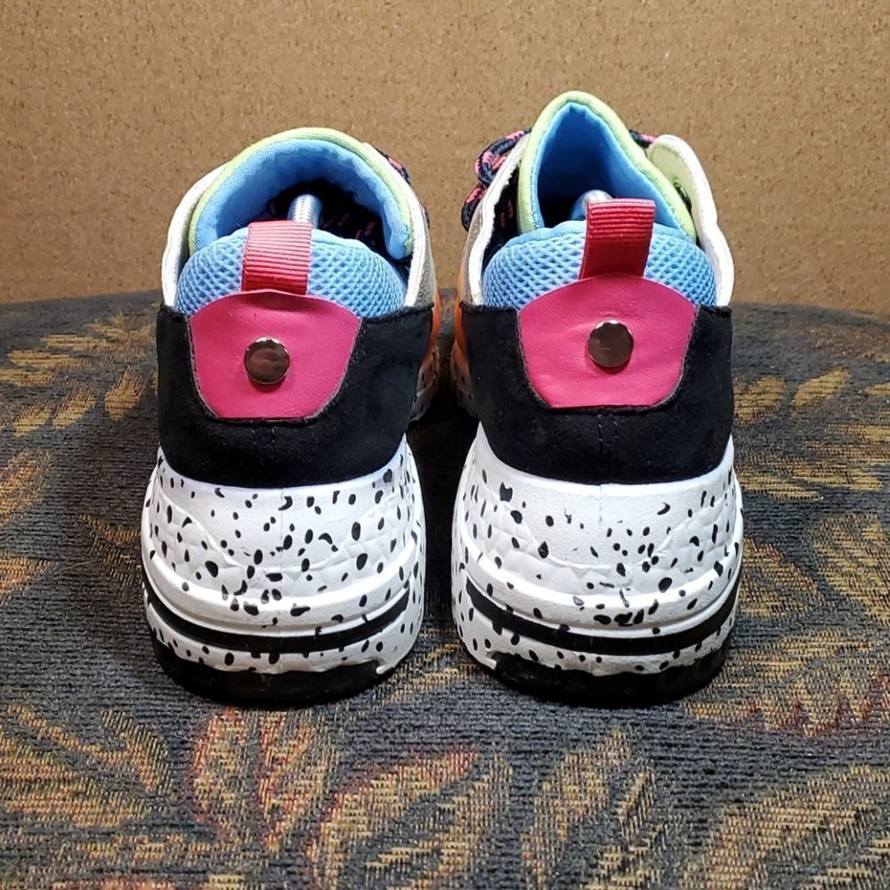 YOKI Colorblock Faux Suede Sneakers - Picture 2 of 12